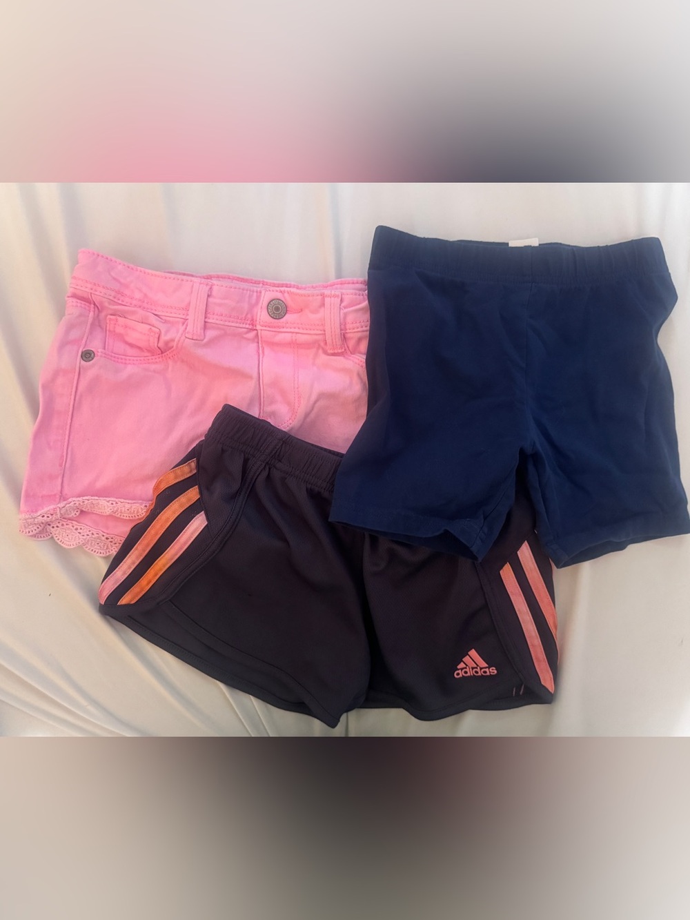 Multiples Pink Denim Shorts